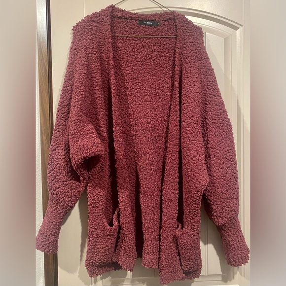 Zesica Mauve Popcorn Cardigan - Picture 6 of 6